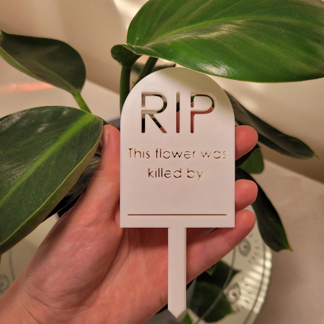 Funny R.i.p for Flowers - Etsy