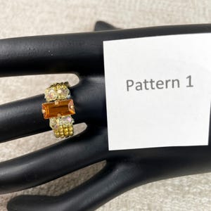 Square Stitch Beaded Rings Digital Download Patterns - Etsy