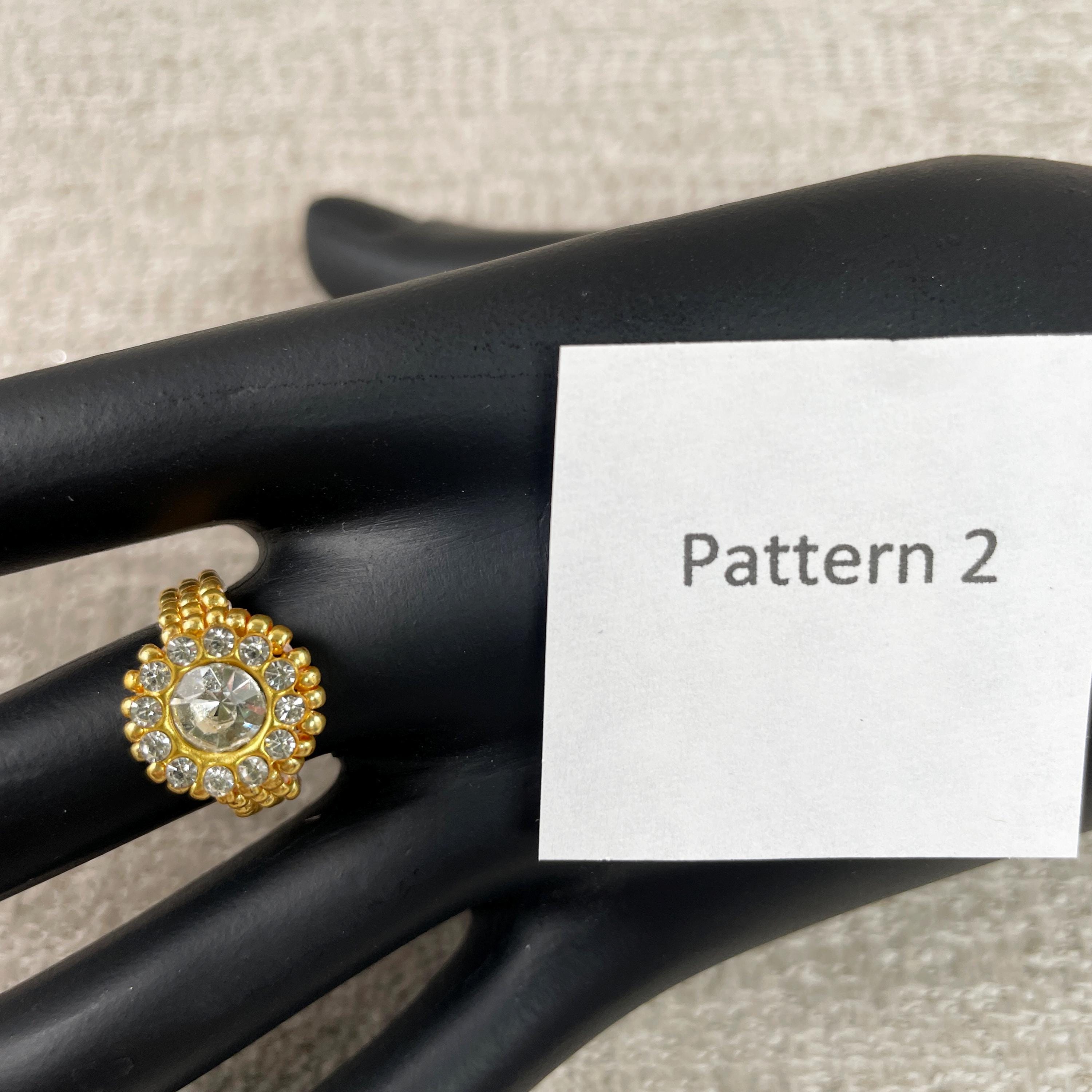 Square Stitch Beaded Rings Digital Download Patterns - Etsy