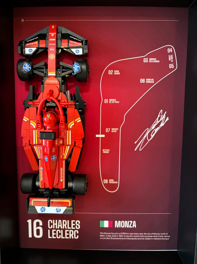 Lego Formula Frame Display Frame for LEGO Ferrari F1 – Perfect for Formula 1 Enthusiasts ...