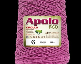 Círculo Apolo Eco 4/6 – Cotton Macramé Cord Garn (627 m / 600 g)