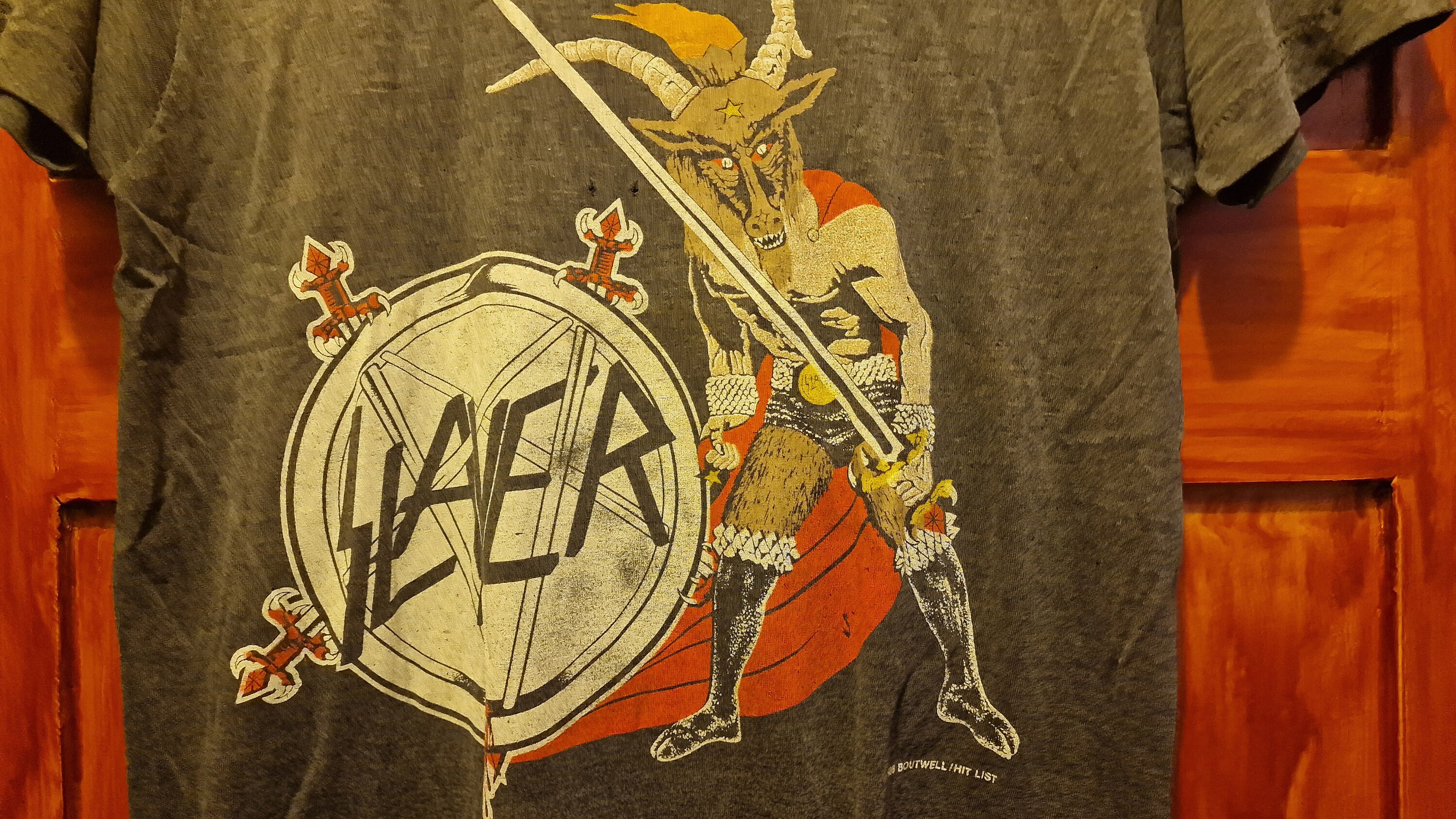 MEGA RARE! Original 1980s SLAYER - Haunting the Chapel - Tshirt