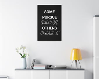 Create It Motivational Canvas Wall Art Inspirational Quote Print