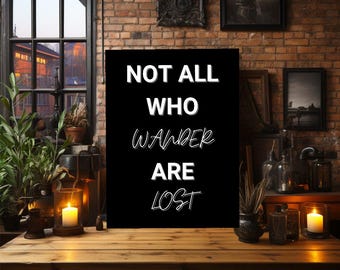 Wander Motivational Canvas Wall Art Inspirational Quote Print Office Gym Home Decor Gift