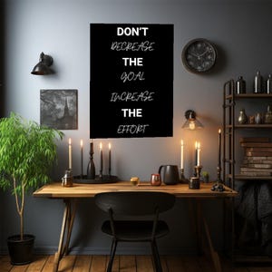 Motivierendes Leinwandbild mit inspirierendem Zitat zum Thema „Abnehmen und Zunehmen“ Bild 3
