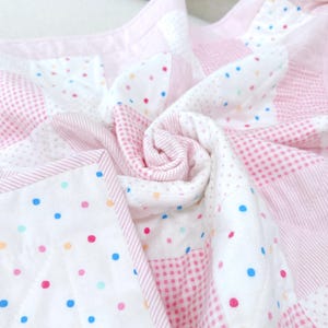 Handmade Quilt Baby Blanket - Baby Pink | Two Sizes Available | Quilt Baby Blanket