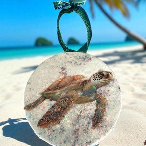 Handgefertigte Meeres-Schildkröte für die Weihnachtszeit