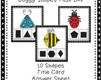 Buggy Shape Task Box | Montessori lnsect Bug | Independent Center | Shape Recognition | Morning Tub | Insect Center | BUG SENSORY