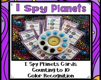 I SPY PLANET| Orbiting Planets | Kindergarten | Preschool Curriculum | Outer Space| Special Education | Count to 10 | Math | Sensory Bin