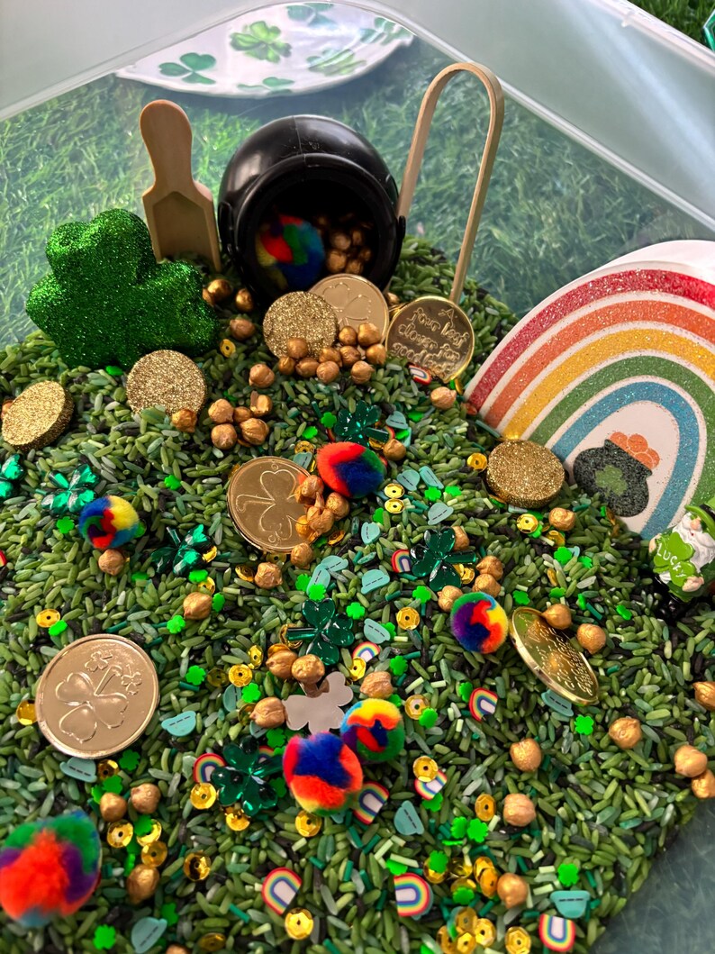 St. Patrick’s Day Sensory Bin – Pot O’ Gold Counting Activity Cards - Etsy