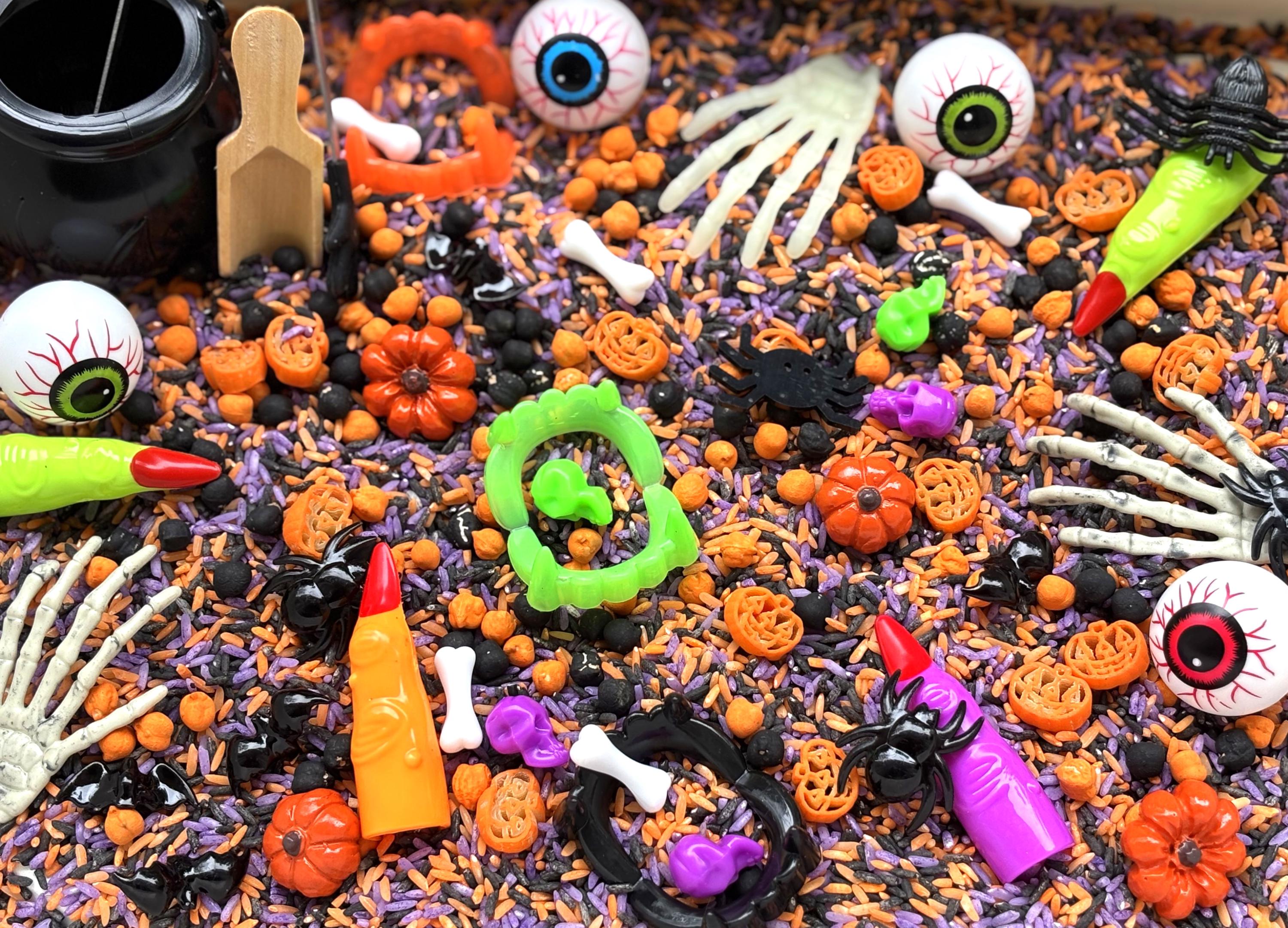 Halloween Sensory Bin | Counting Recipe Cards | Differentiated 2 Levels ...