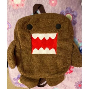 Domo Kun Plush Backpack, Cartoon Anime School Backpack For Kids | Girls School Bag
