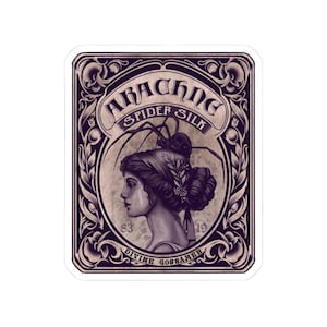 Label Sticker Spider Silk