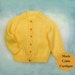 Baby Knitting Pattern, Toddler or Baby Cardigan Knitting Pattern, Mock Cable Baby Sweater Knit Pattern, INSTANT Download Pattern PDF (2315)