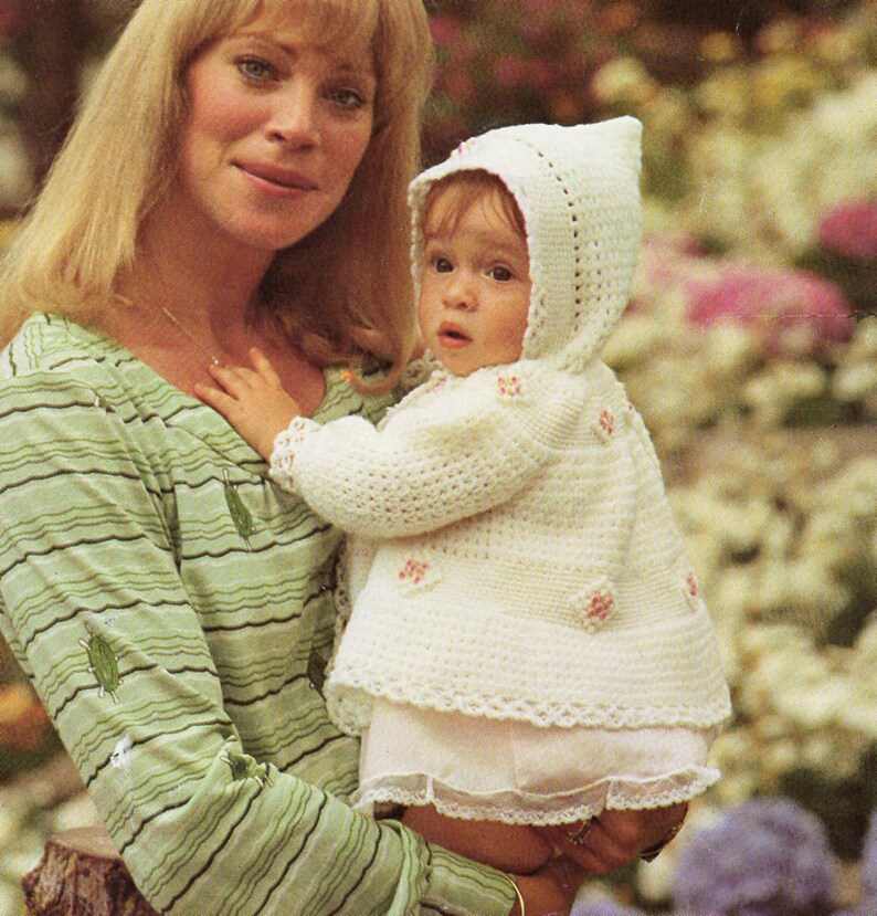 crochet baby sweater with hood
