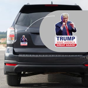 Trump Magnets, Cutouts, Decorations Magnets, I love Trump Door Decoration, Car Magnet Decor, Fridge Magnets, Boat Magnets.