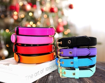 Collar impermeable para perros: placa de identificación personalizada, nailon ecológico