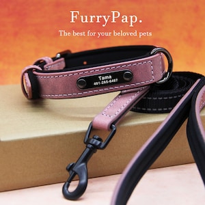 Custom Dog Collar, Reflective Personalized Collar, Custom Engraved Pet ID Tag, Keep Your Pets Safe, Rainbow-Like Colors, Stylish Dog Collar image 13
