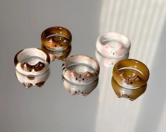 Haustier Ring personalisiert: Foto Ring mit Gravur