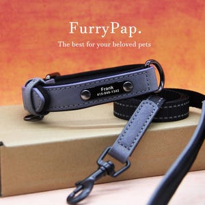 Custom Dog Collar, Reflective Personalized Collar, Custom Engraved Pet ID Tag, Keep Your Pets Safe, Rainbow-Like Colors, Stylish Dog Collar image 14