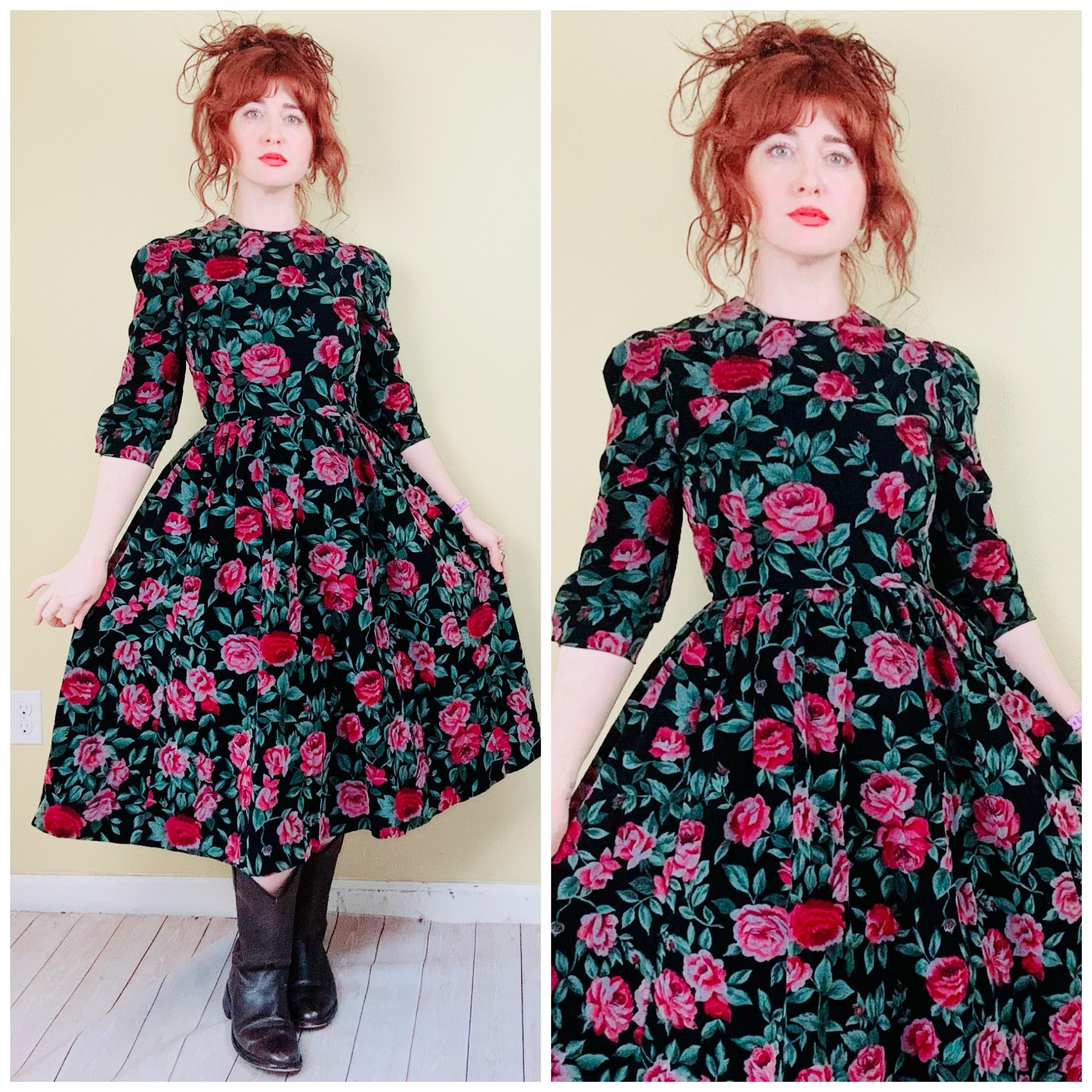 House on the Hill Corduroy Dress 80 80s Corduroy Dress (XL) – Holy