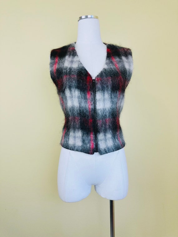 1990s Vintage Vision Apparel Mohair Vest / 90 Y2k… - image 2