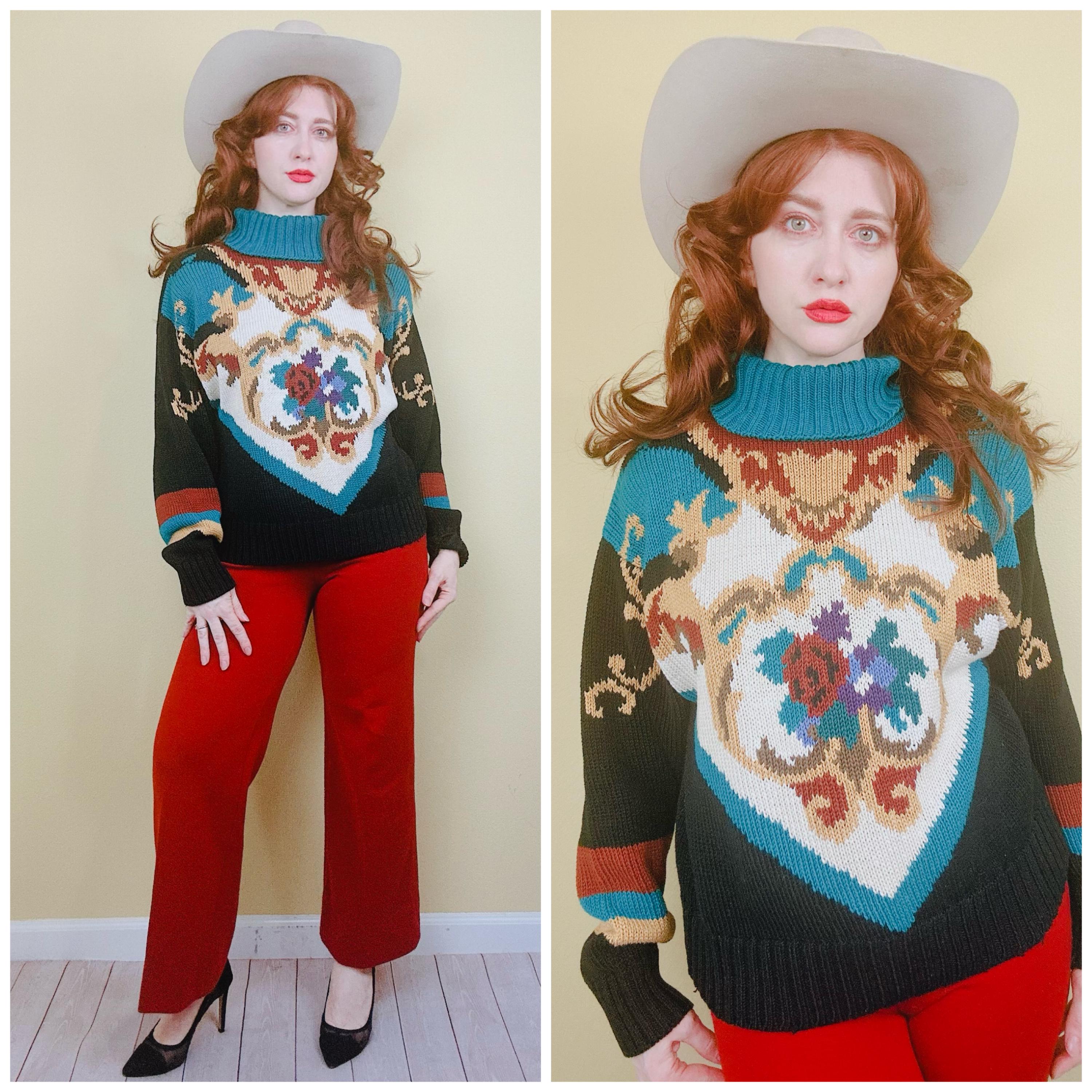 トップス [ItalyVintage]80s MultiColor Turtleneck Missoni - Multicolor Zig Zag Turtleneck Top | Mitchell Stores