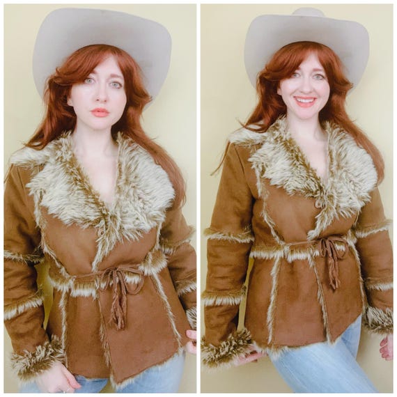 LAPRBY Y2k Zip up Hoodie Fur Collar Jacket Emo Grunge 2000s