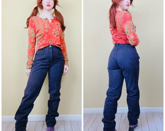 1990s Roper Western Jeans: High Waisted Boot Cut Denim