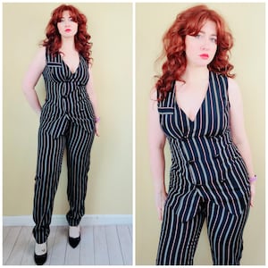 パンツ stripe slacks pants 90s Vintage 90s Striped Pants - Etsy
