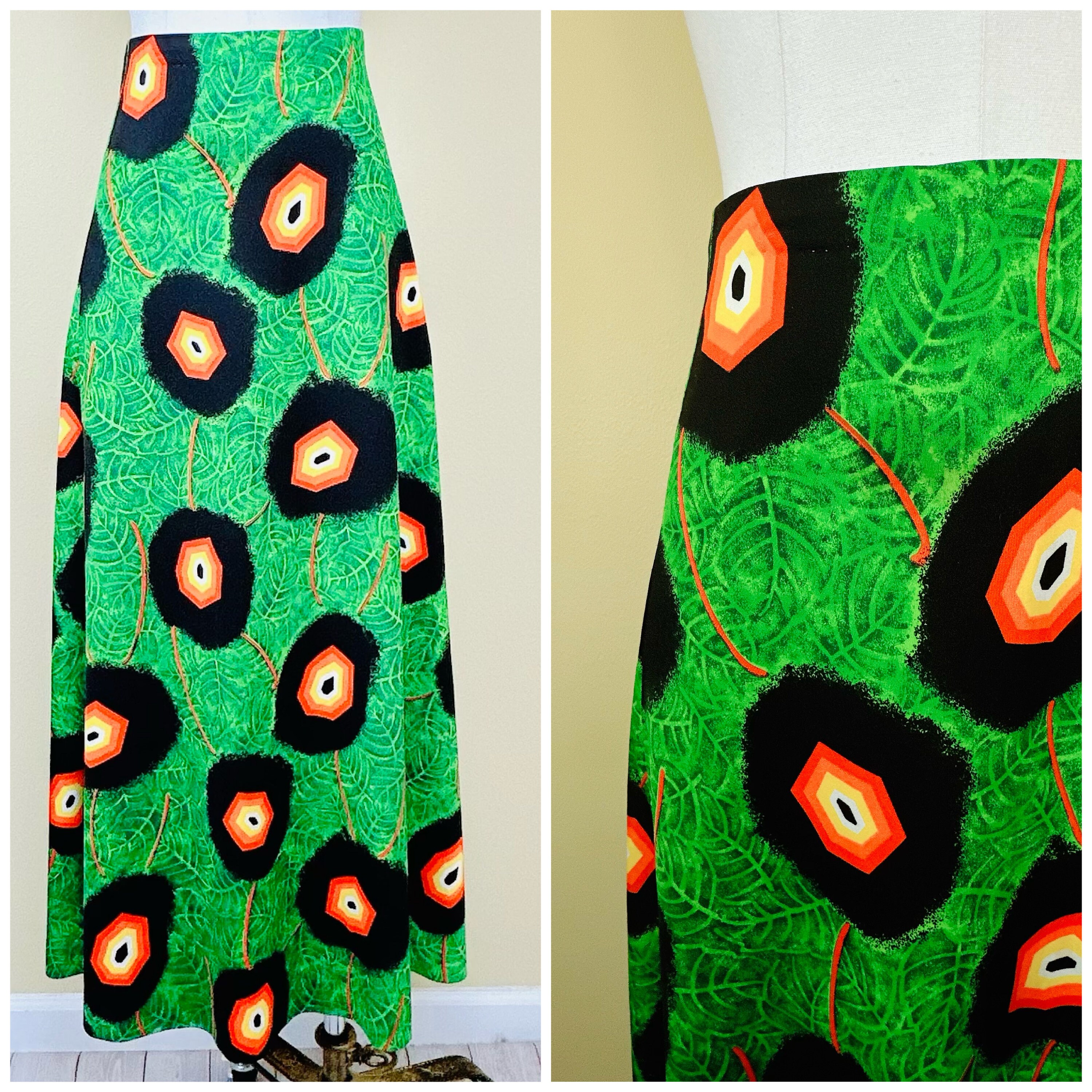 Foliage print maxi skirt romper hot sale