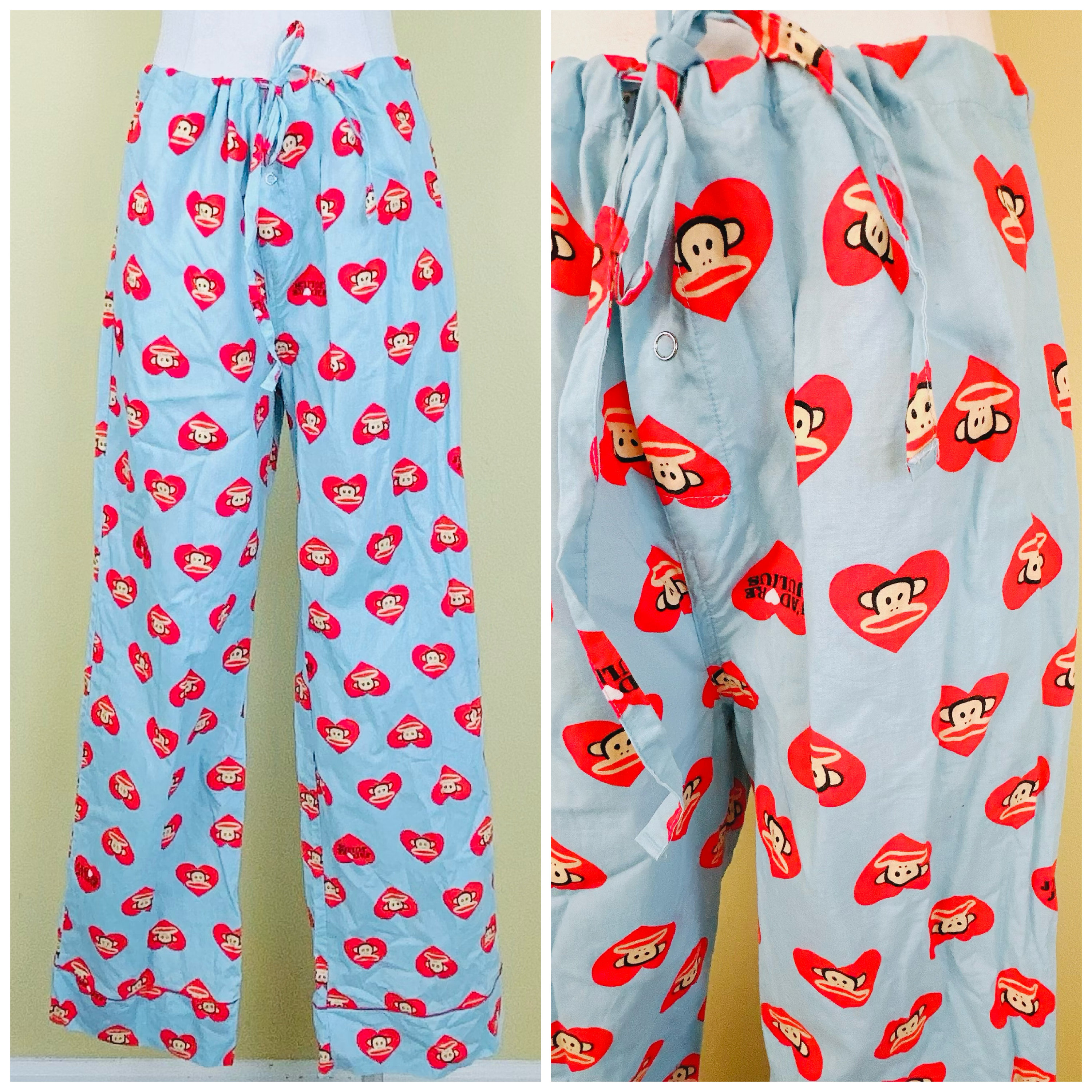 Y2K NOS Paul Frank Pajama Pants / Vintage Drawstring Cotton Heart Julius  Pajamas / Size Large - Etsy