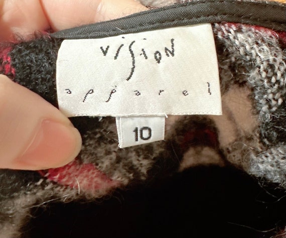 1990s Vintage Vision Apparel Mohair Vest / 90 Y2k… - image 5