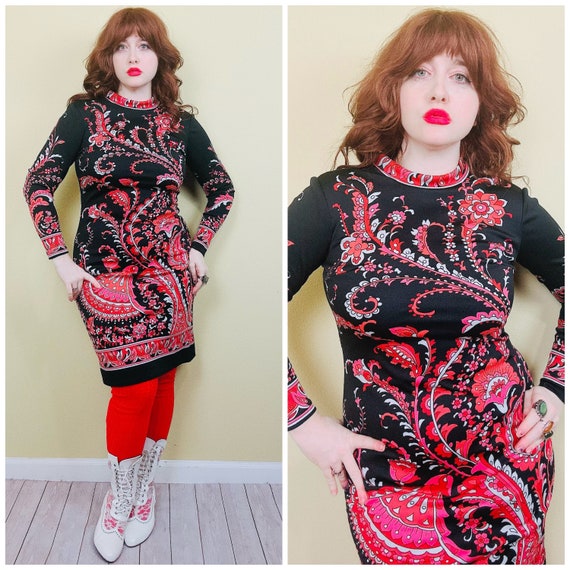 Red Some Like It Hot Fringe Wiggle Dress – Unique Vintage