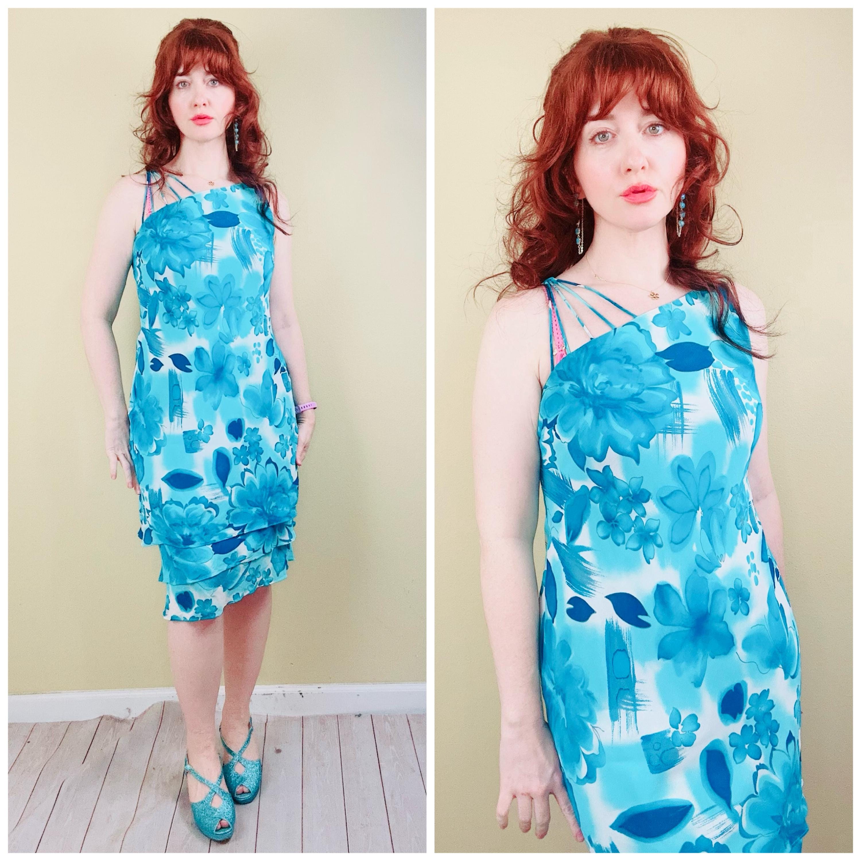 Floral One Shoulder Dress - Etsy