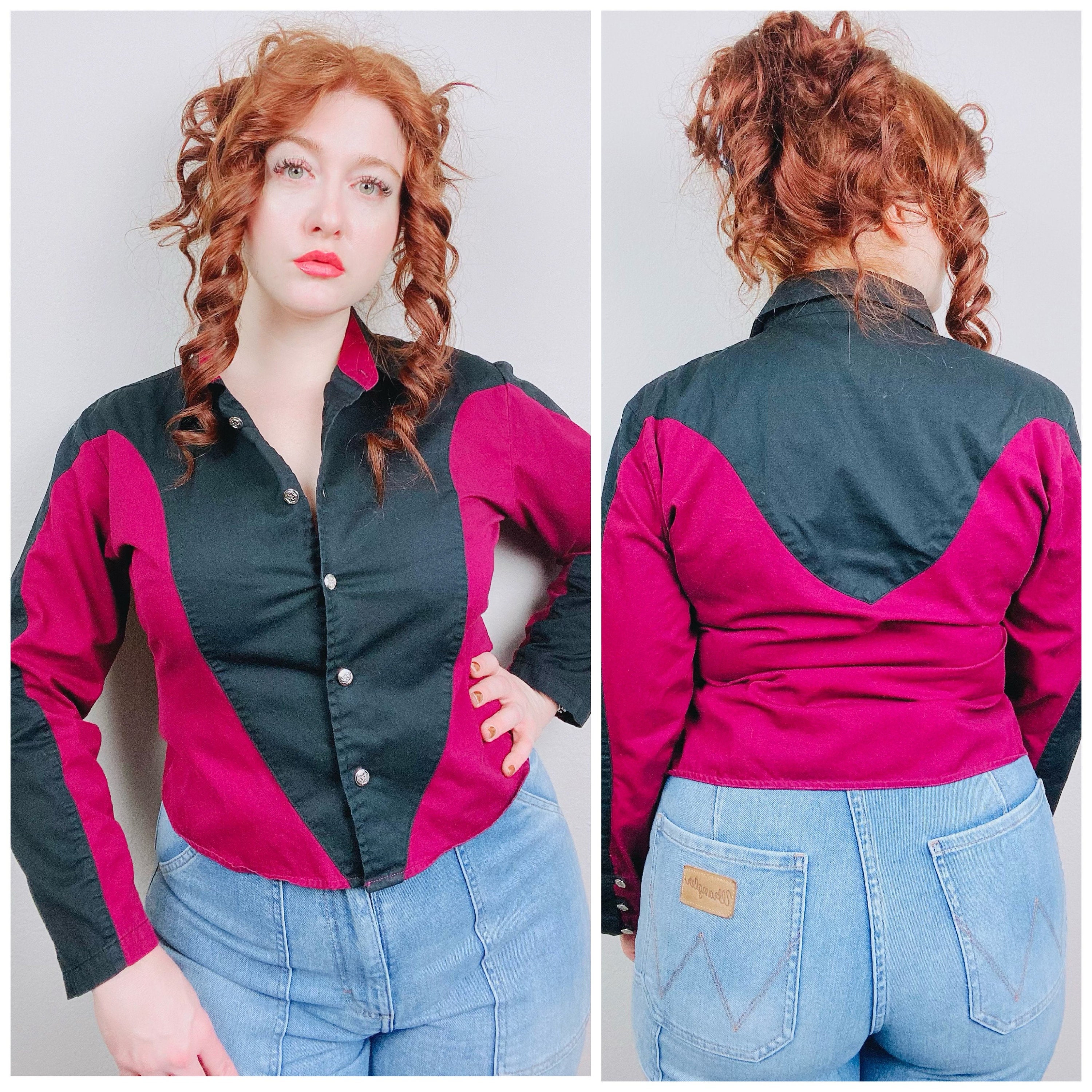 Camicia Da Cowboy Retrò Western Per Donna - Stile Musica Country Con Teschio Grafico, Taglie Forti Fino A XXL (Nero, 6) - 5