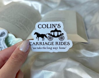 ブリジャートン コリンの馬車に乗って私たちは長い道のりを家に帰ります 防水 Kindle/ウォーターボトル/ラップトップ ステッカー