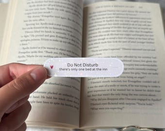 Do Not Disturb There’s Only One Bed At The Inn Waterproof Sticker for Kindle/Water Bottle/Laptop | Bookish Booktok Romance Books