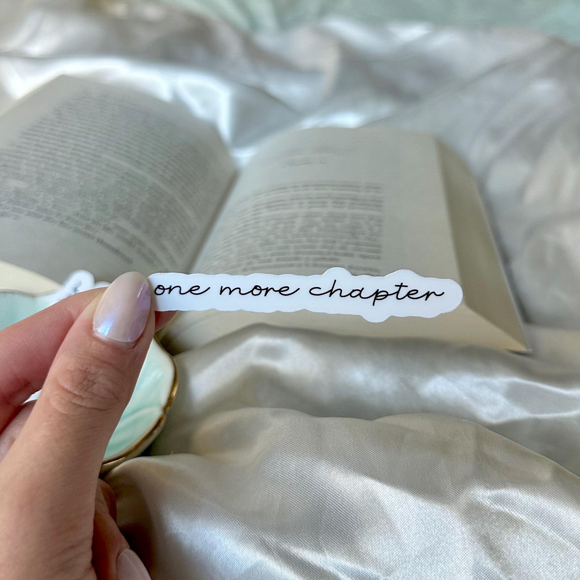 One More Chapter Booktok Bookish Kindle Sticker