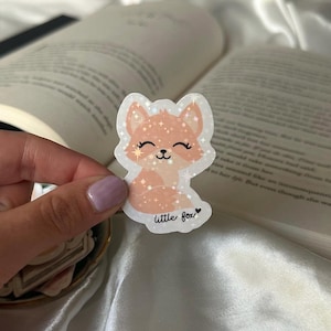 Once Upon a Broken Heart Little Fox Sticker | Shimmer Waterproof Kindle/Water Bottle/Laptop Sticker | Jacks Evangeline Fox Prince of Hearts