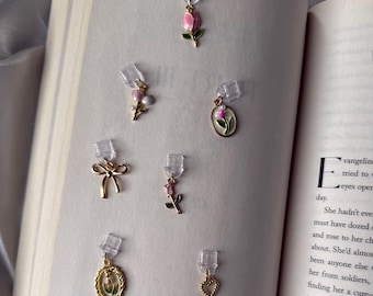 Gold, Vintage, Floral USBC Kindle and iPhone Charms | Bookish Gift Booktok