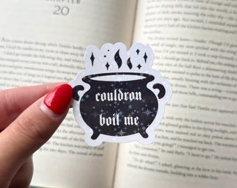 Couldron Boil Me ACOTAR inspiriert schimmernder Aufkleber für Kindle, Laptop, Wasserflasche