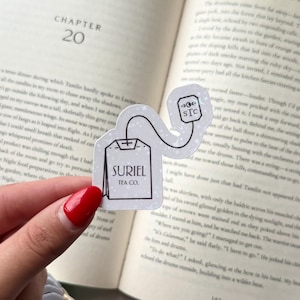 Suriel Tea Co. ACOTAR Inspired Shimmer Sticker for Kindle, Laptop, Water Bottle