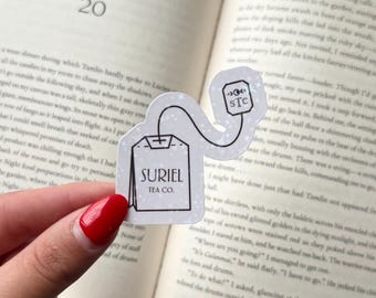 Suriel Tea Co. ACOTAR Inspired Shimmer Sticker for Kindle, Laptop, Water Bottle
