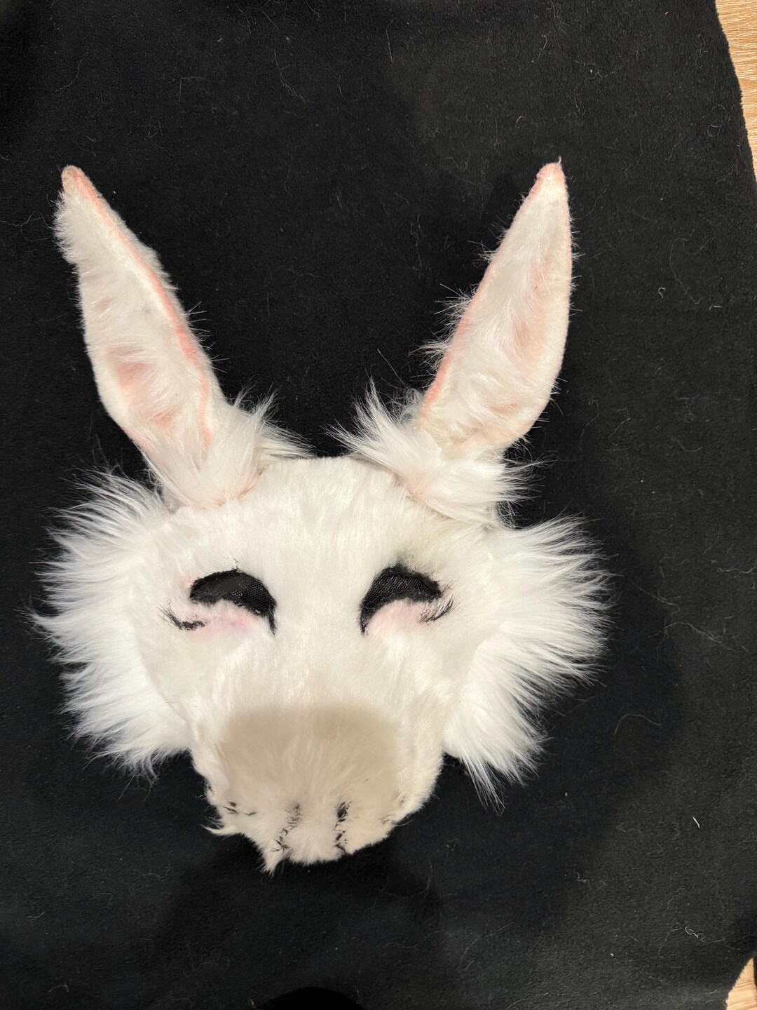Korn Rabbit Mask White Rabbit Mask - Etsy