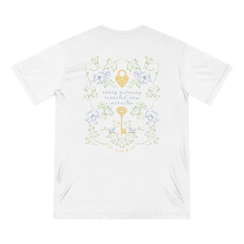 Literature Shirt, Preppy stuff, Granola Girl Aesthetic, Clean Girl Aesthetic, Naturecore, Granola Girl Clothing, Secret Garden, Organic tee image 5