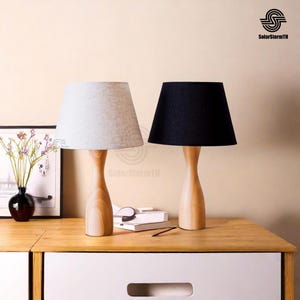 Wood Table Lamp, Bedside Lamp ,Wooden Lamp,Wood Base Lamp,Table Lamp DISTORTION,Decorative Lamp,Wood Lamp,Wood Lampshade,Beech,Wooden Lamp