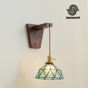 Walnut Wall Light,Minimalist Wooden Light,wall bedside lamp,sconce lighting,lampshades,wood oak wall lights,Rustic Wooden Wall Sconce
