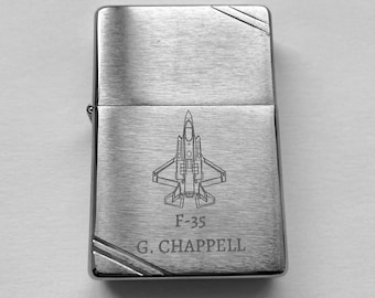 Personalisiertes Flugzeug Vintage Zippo Feuerzeug