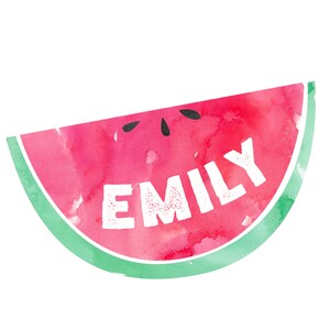 Watermelon, Girls Notecards, Watercolor Notes, Kids Thank you Cards, Custom Childrens Thank You Notes, Personalized Notecards image 2